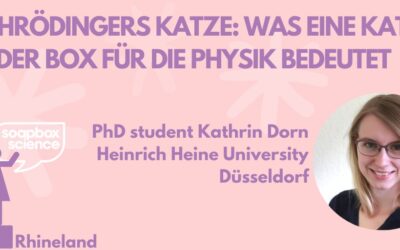 Science on the run – Kathrin Dorn talks about Schrödinger’s Cat at Soapbox Science