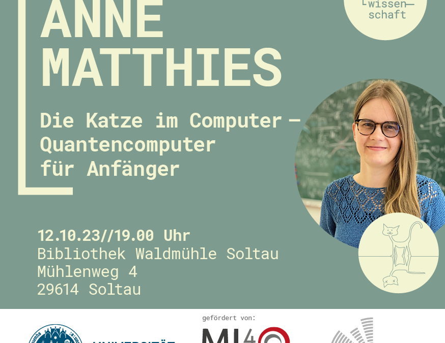 „Heimspiel Wissenschaft“ mit Anne Matthies – neue Veranstaltungsreihe lädt zum Gespräch über aktuelle Forschung ein